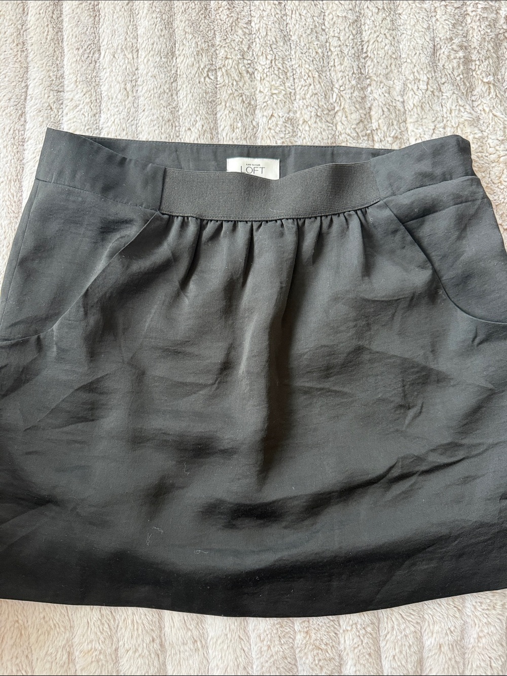 LOFT Black Women's A-Line Skirt Size 6